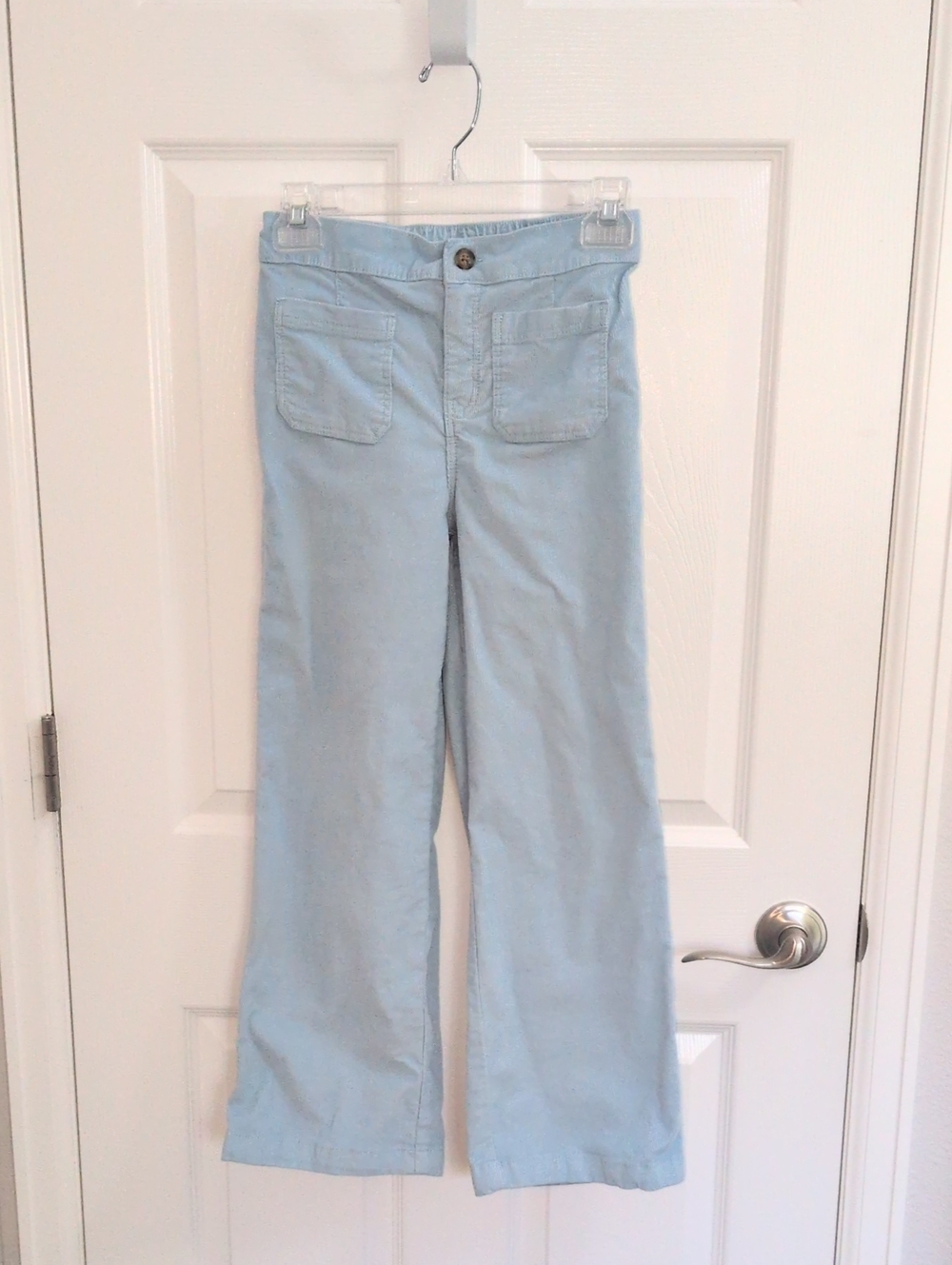Carter's Girls Light Blue Corduroy Wide Leg Pants - 10